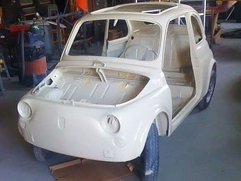Restauro Fiat 500 a Como presso Breccia Motori